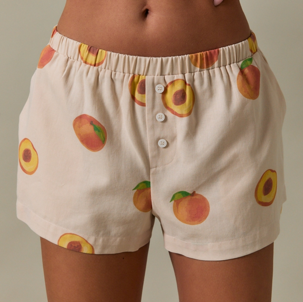 Mid Waisted Peach Short - SMALL