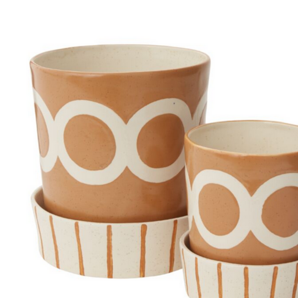 COLBURN POT w saucer