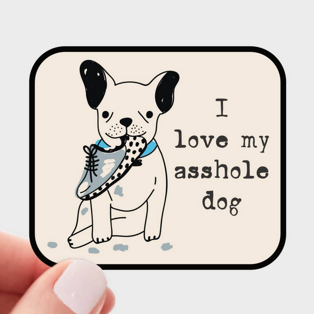 A**HOLE DOG sticker