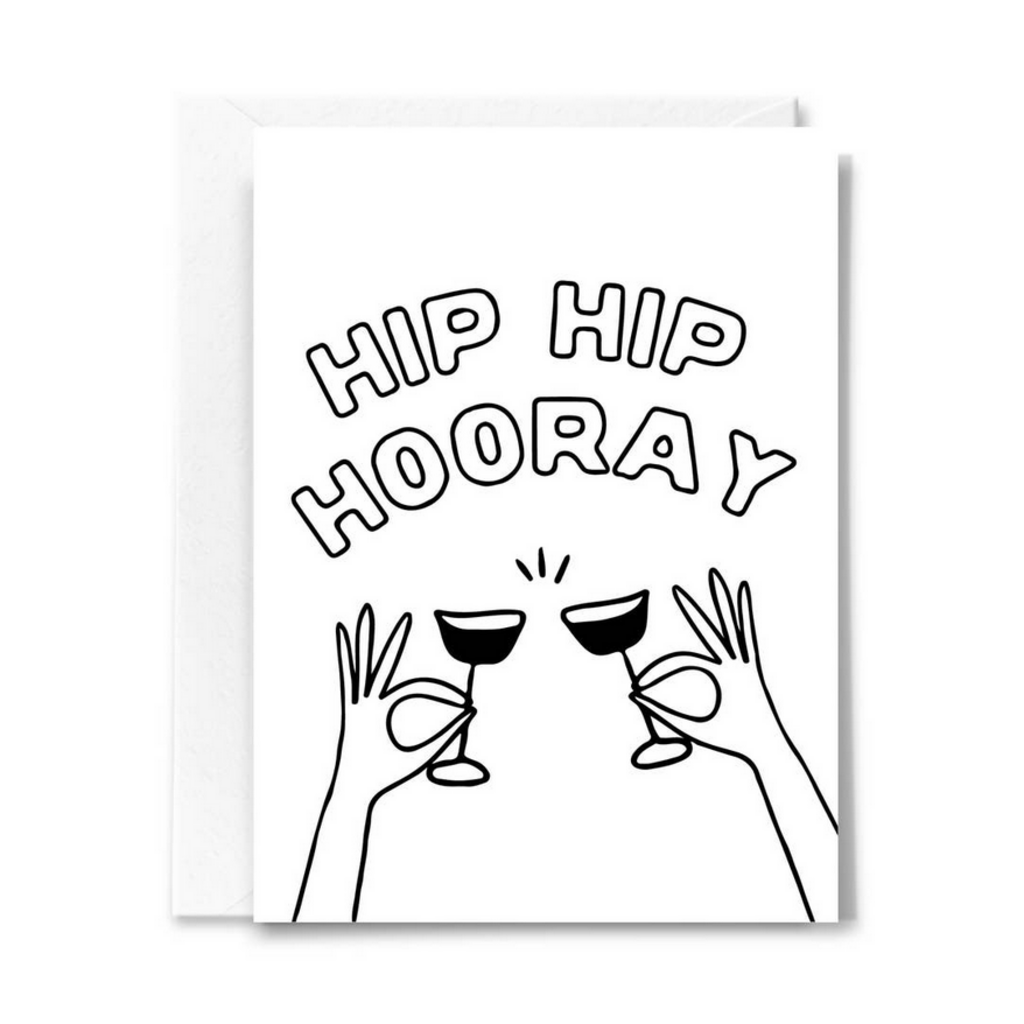 Hip Hip Hooray greeting card