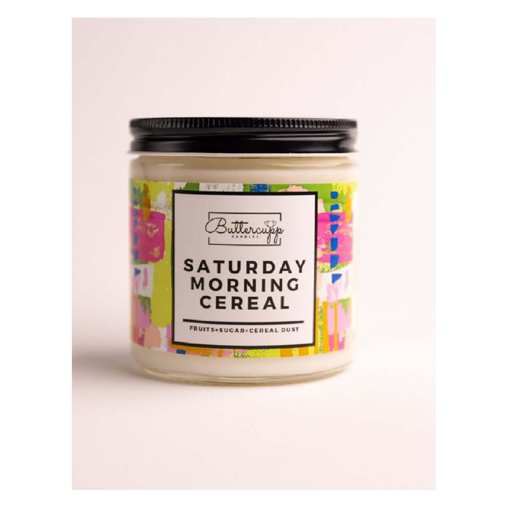 12 oz Jar Saturday Morning Cereal Soy Candle