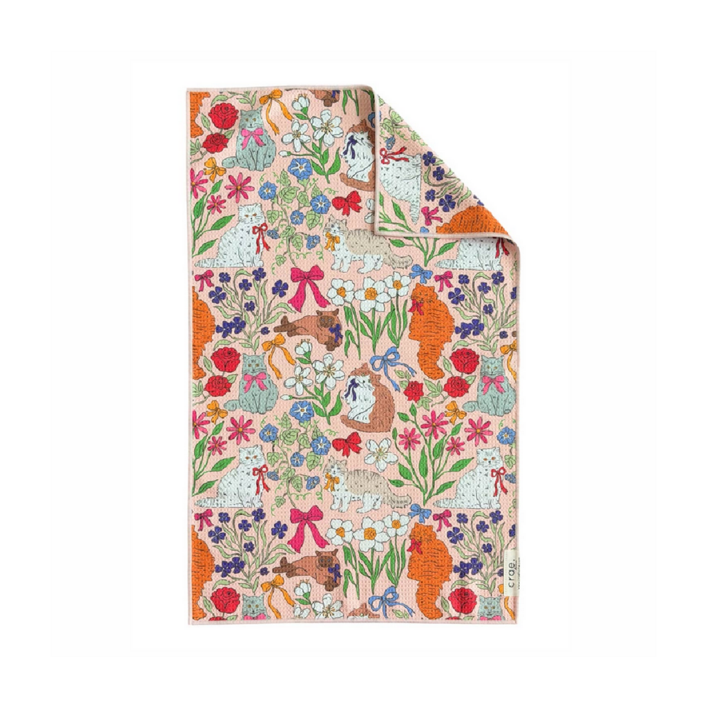 Paws & Petals: Double-Sided Hand Towel