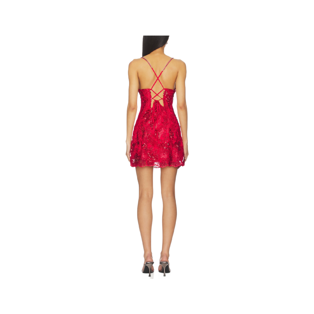 FOR LOVE & LEMONS opal mini dress nwt retail 279.00 SZ SMALL W