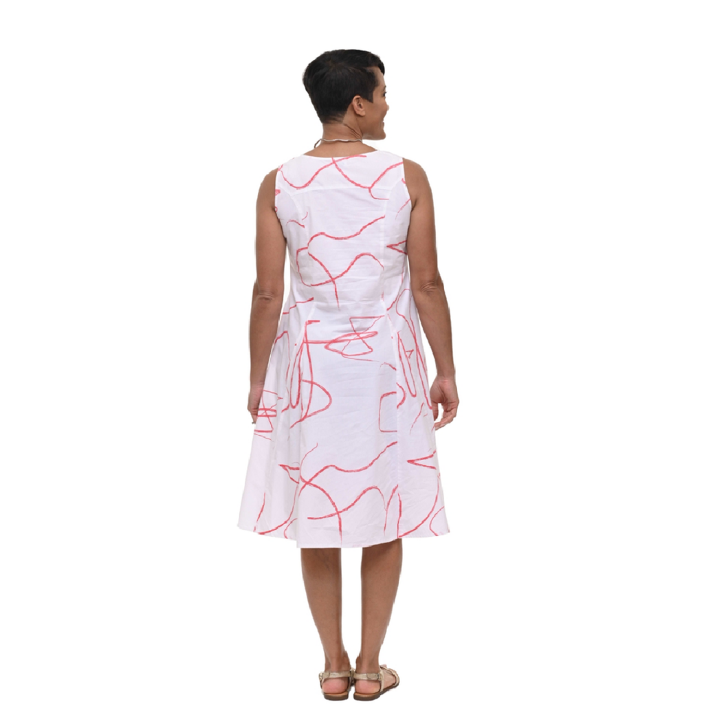 CV656 Poppie Dress in Hibiscus MEDIUM