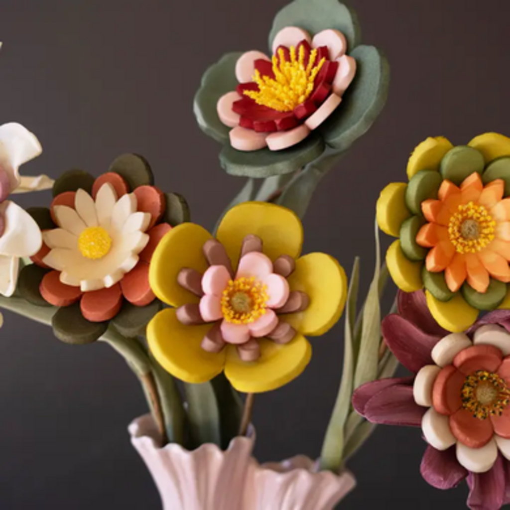 FOAM FLOWER STEM assorted colors