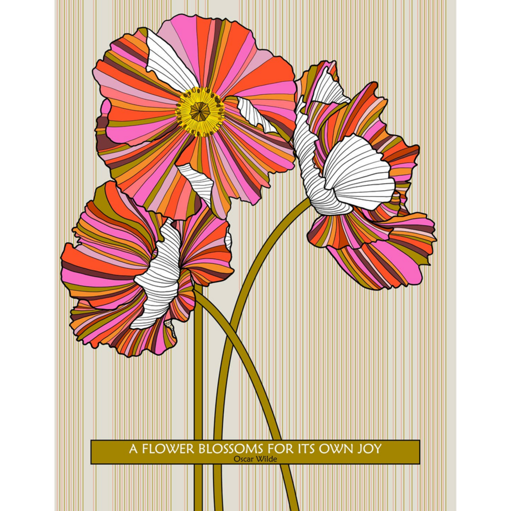 Oscar Wilde Quote - A Flower Blossoms