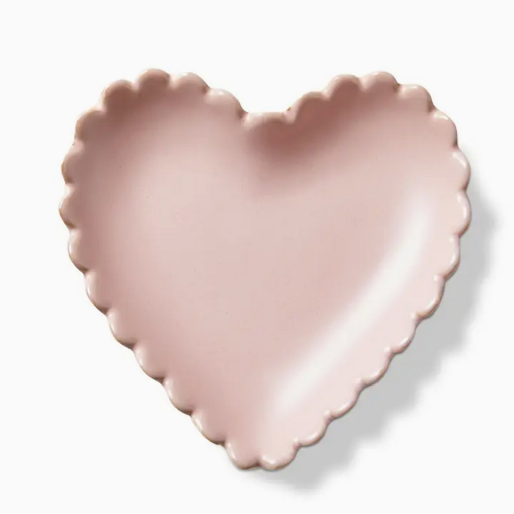 SCALLOP HEART TRINKET DISH