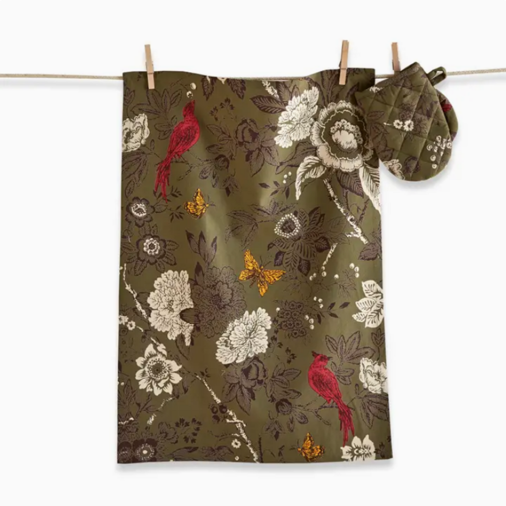 FALL DISHTOWEL + OVEN MITT set