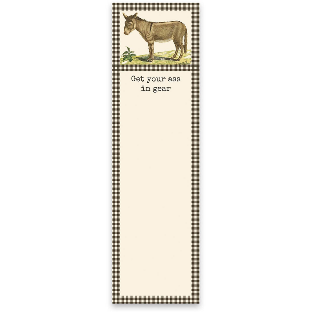 ASS IN GEAR list pad