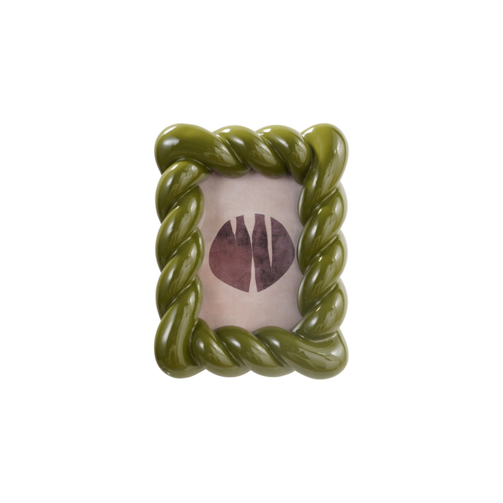 GREEN TWISTED PHOTO frame