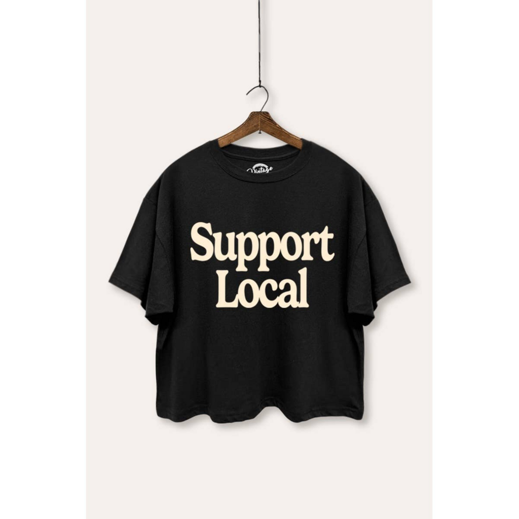 BLACK Support Local Graphic Top MEDIUM
