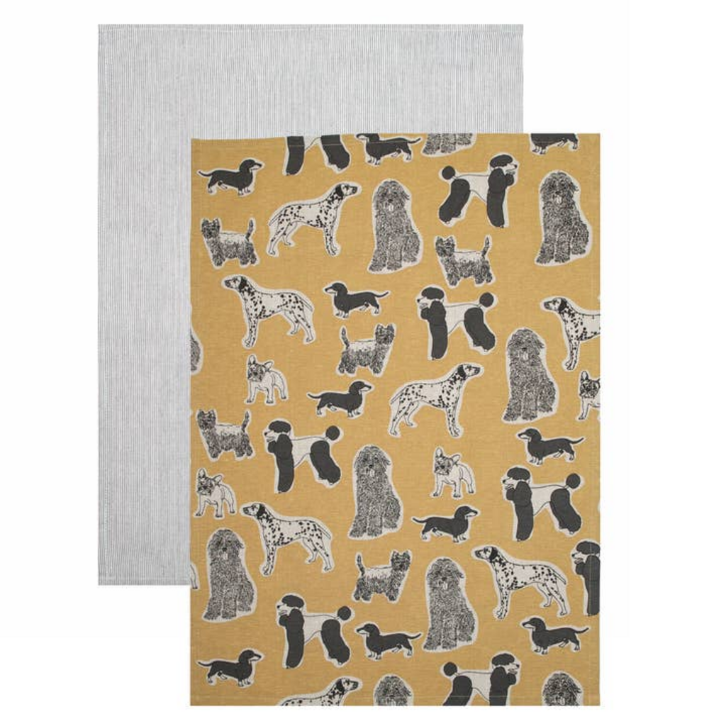 WOOF set of 2 towels BLUE HAZE
