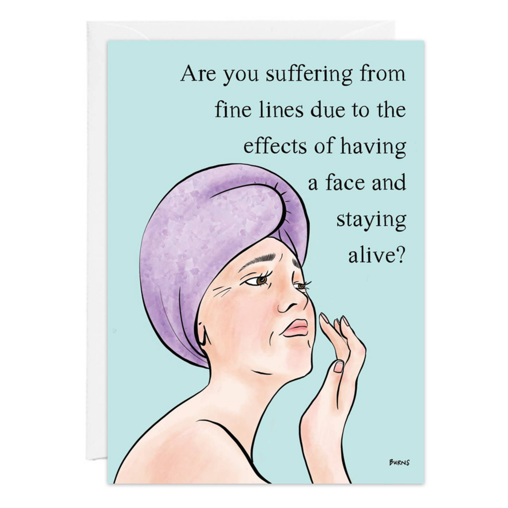 Fine Lines Birthday Card