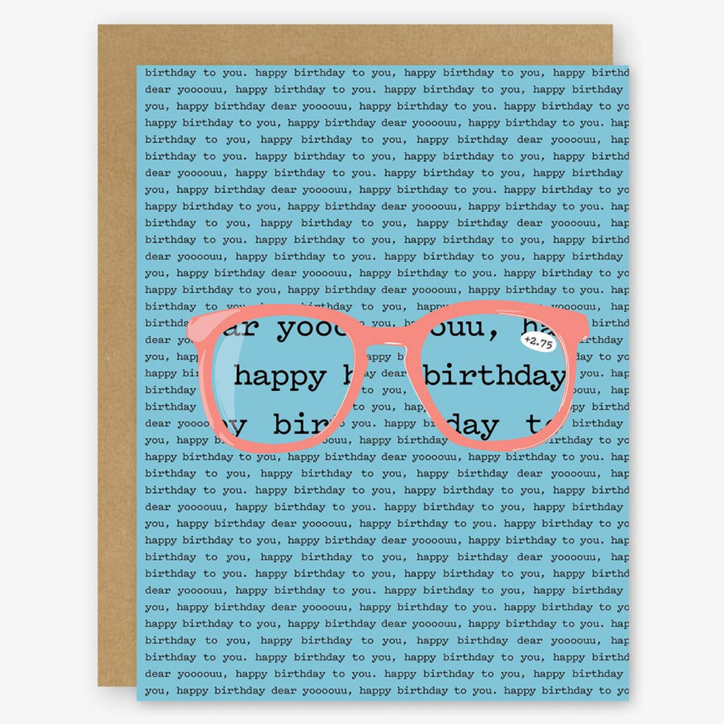 Happy Birthday Glasses Card