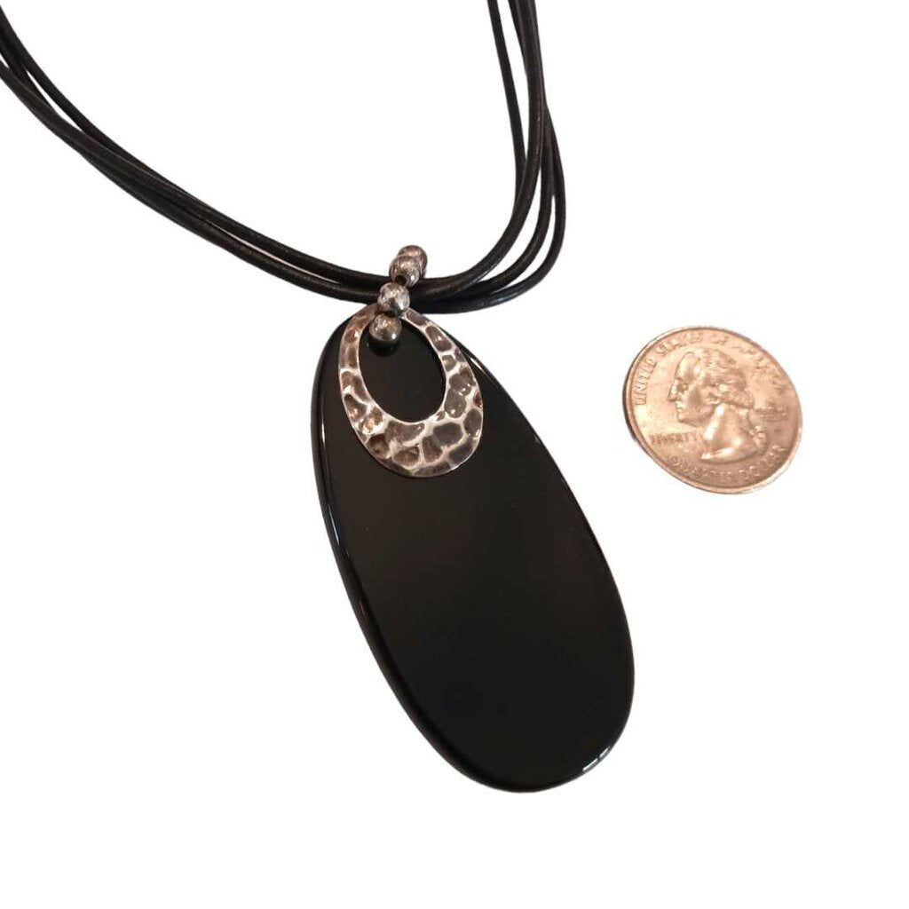 SILPADA BLACK OVAL necklace