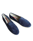 PRADA NAVY SUEDE SZ 38 = 7.5/8