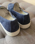 PRADA NAVY SUEDE SZ 38 = 7.5/8