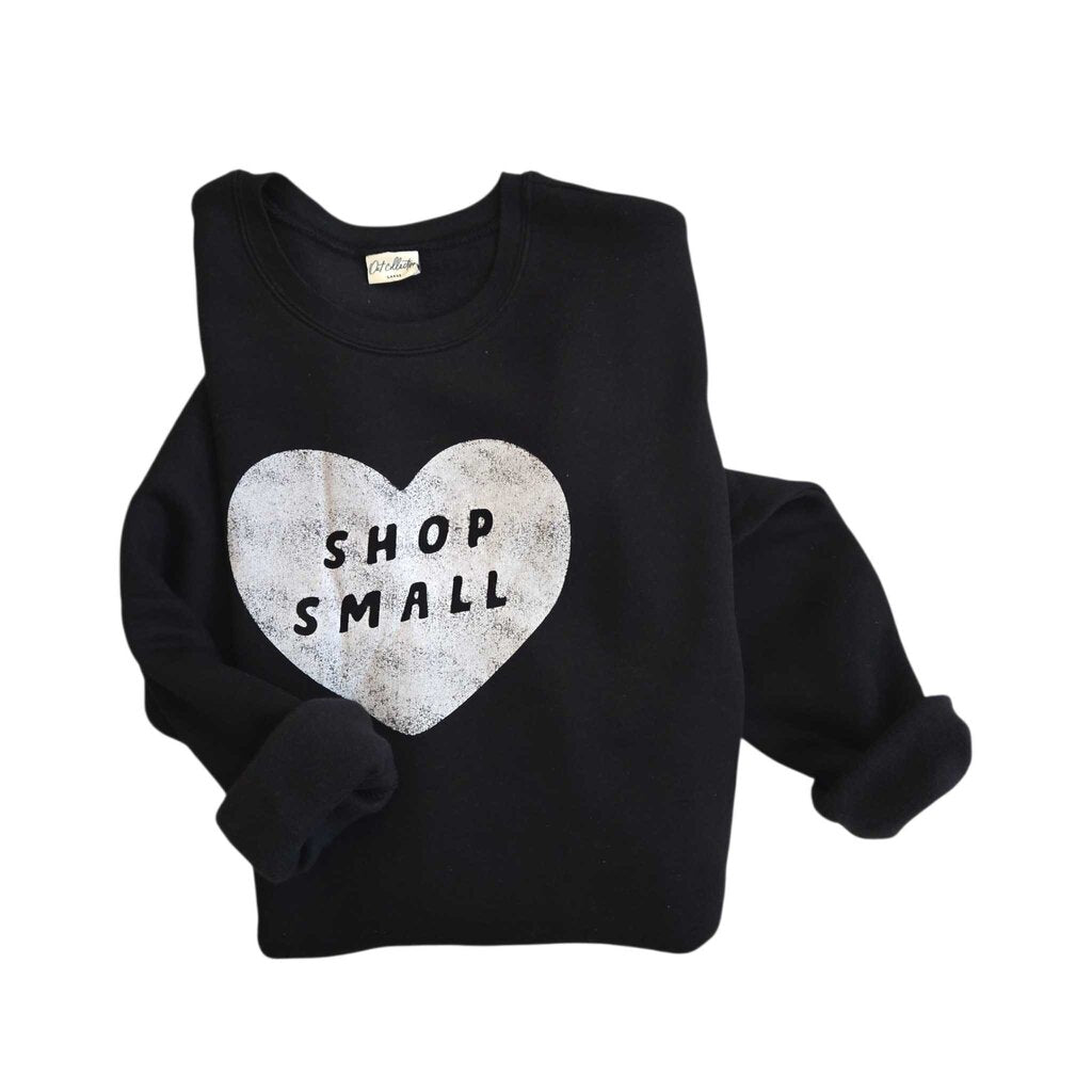 SHOP SMALL sweatshirt BLACK X-LARGE