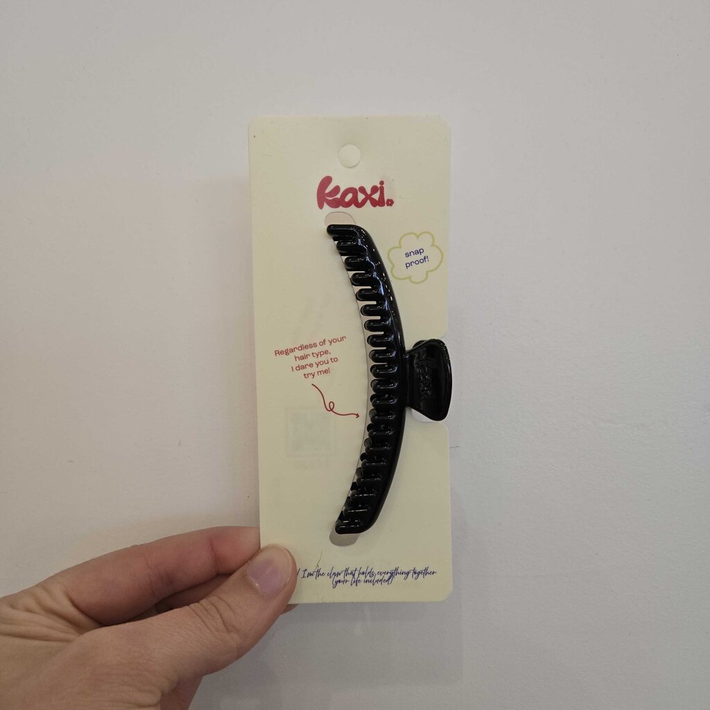 Black Shiny Midi Hold Everything Claw