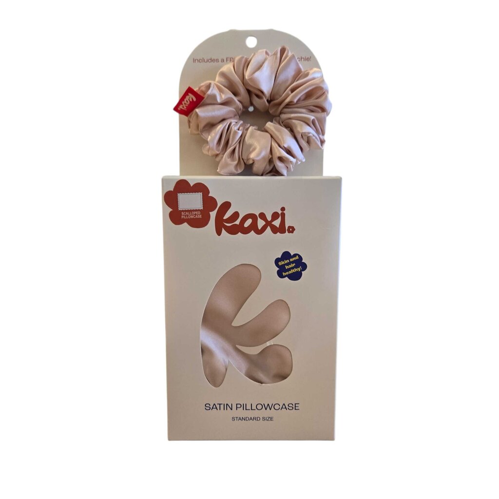 KAXI Blush Satin Pillowcase & Scrunchie