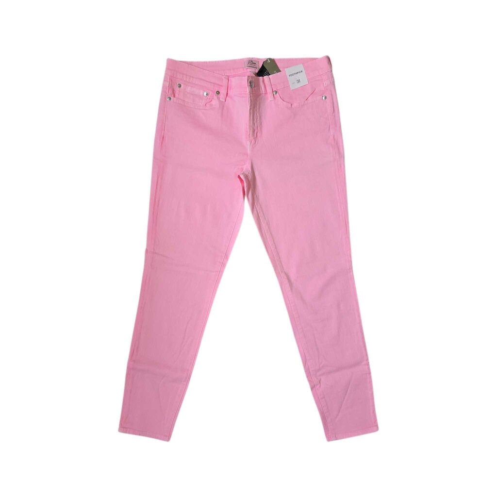 J.CREW TOOTHPICK PINK new 31" 10/12 B