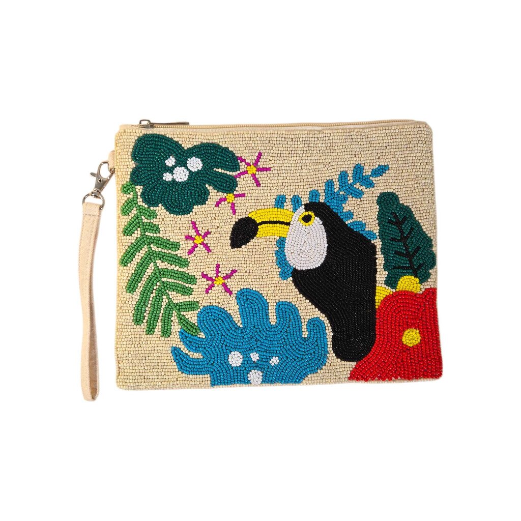 BEADED wristlet/clutch