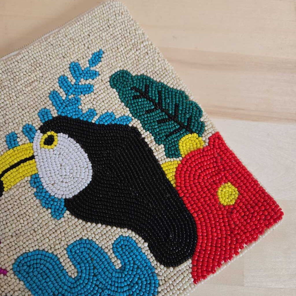 BEADED wristlet/clutch