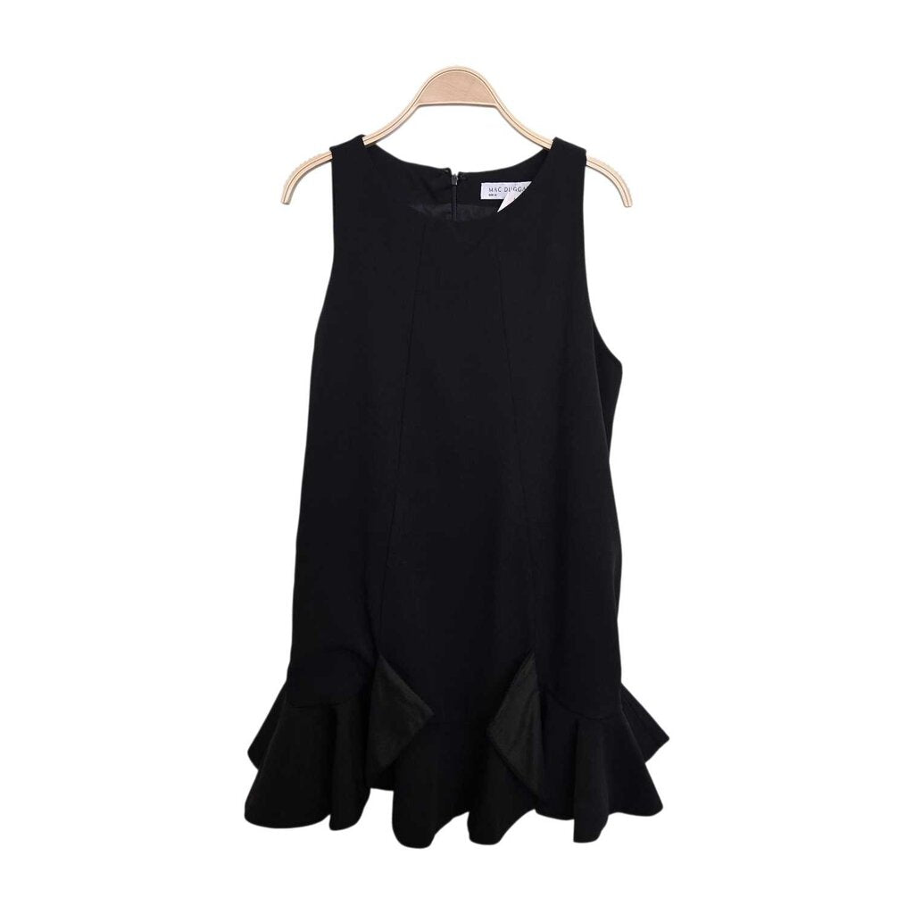 MAC DUGGAL crepe ruffle hem retail 298.00 SZ MED W