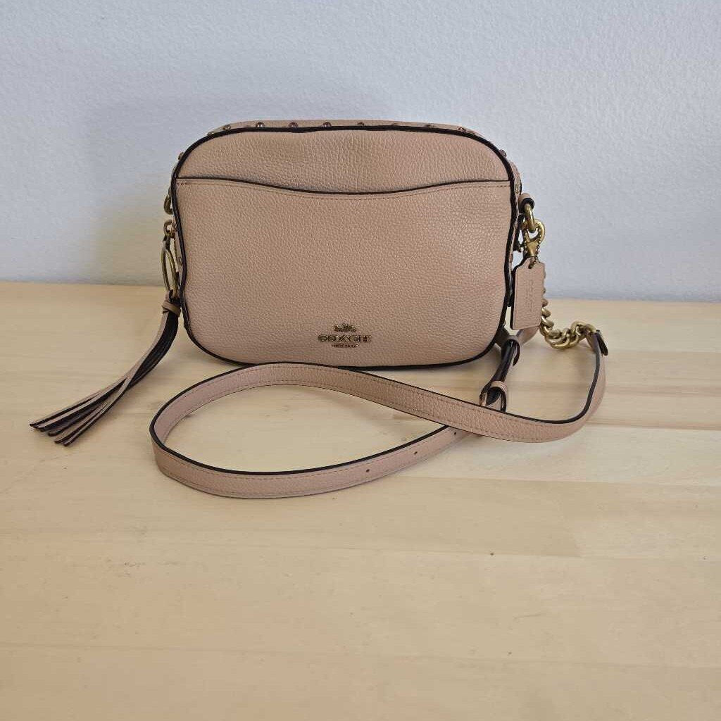COACH CRYSTAL RIVETS CAMERA BAG