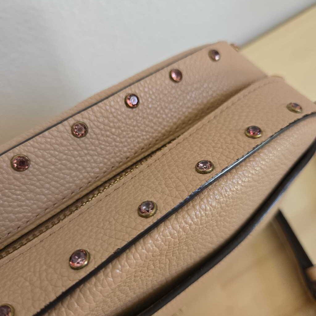 COACH CRYSTAL RIVETS CAMERA BAG