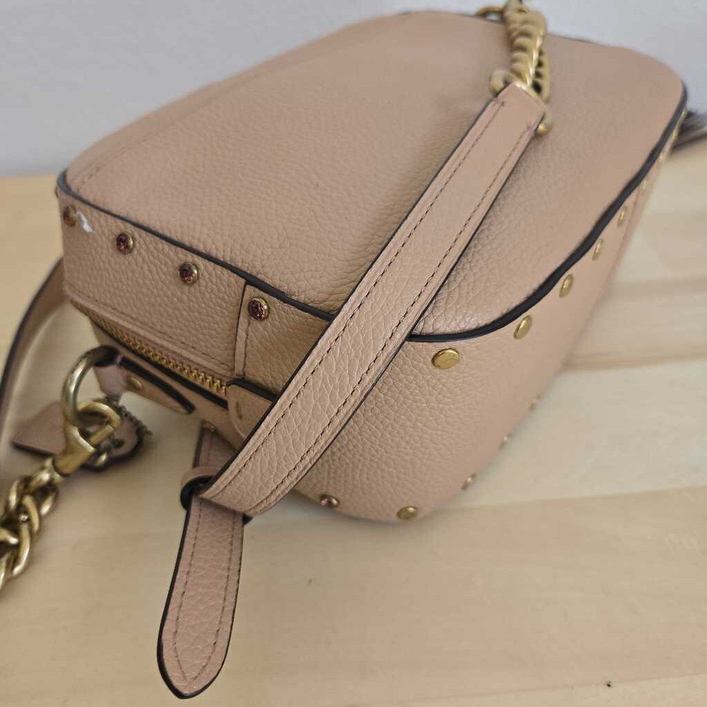 COACH CRYSTAL RIVETS CAMERA BAG