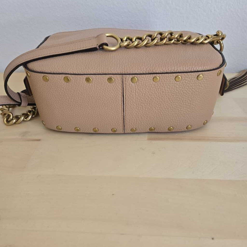 COACH CRYSTAL RIVETS CAMERA BAG