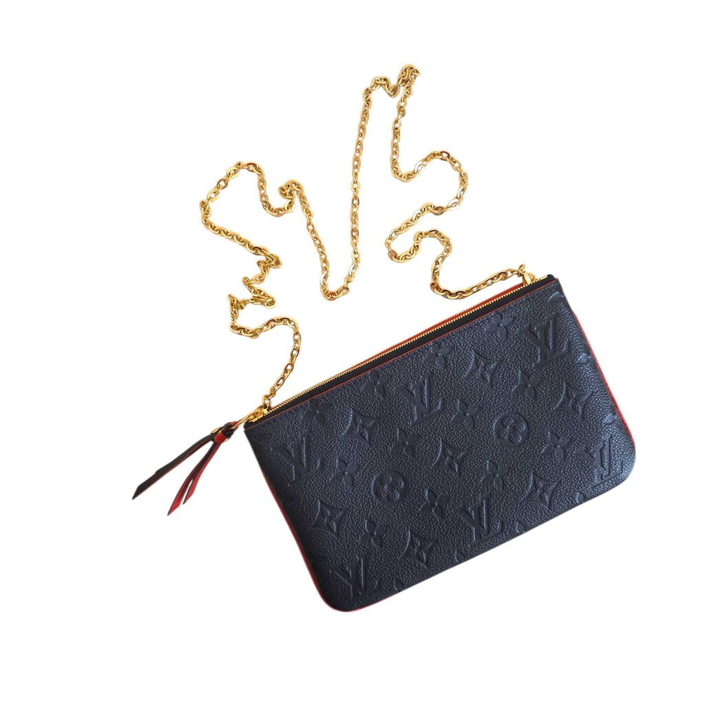 LOUIS VUITTON EMPREINTE DOUBLE ZIP POCHETTE