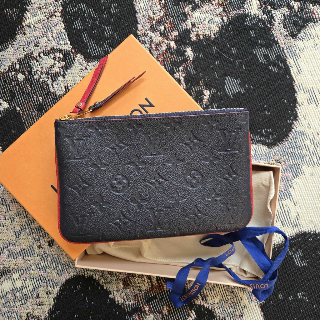 LOUIS VUITTON EMPREINTE DOUBLE ZIP POCHETTE