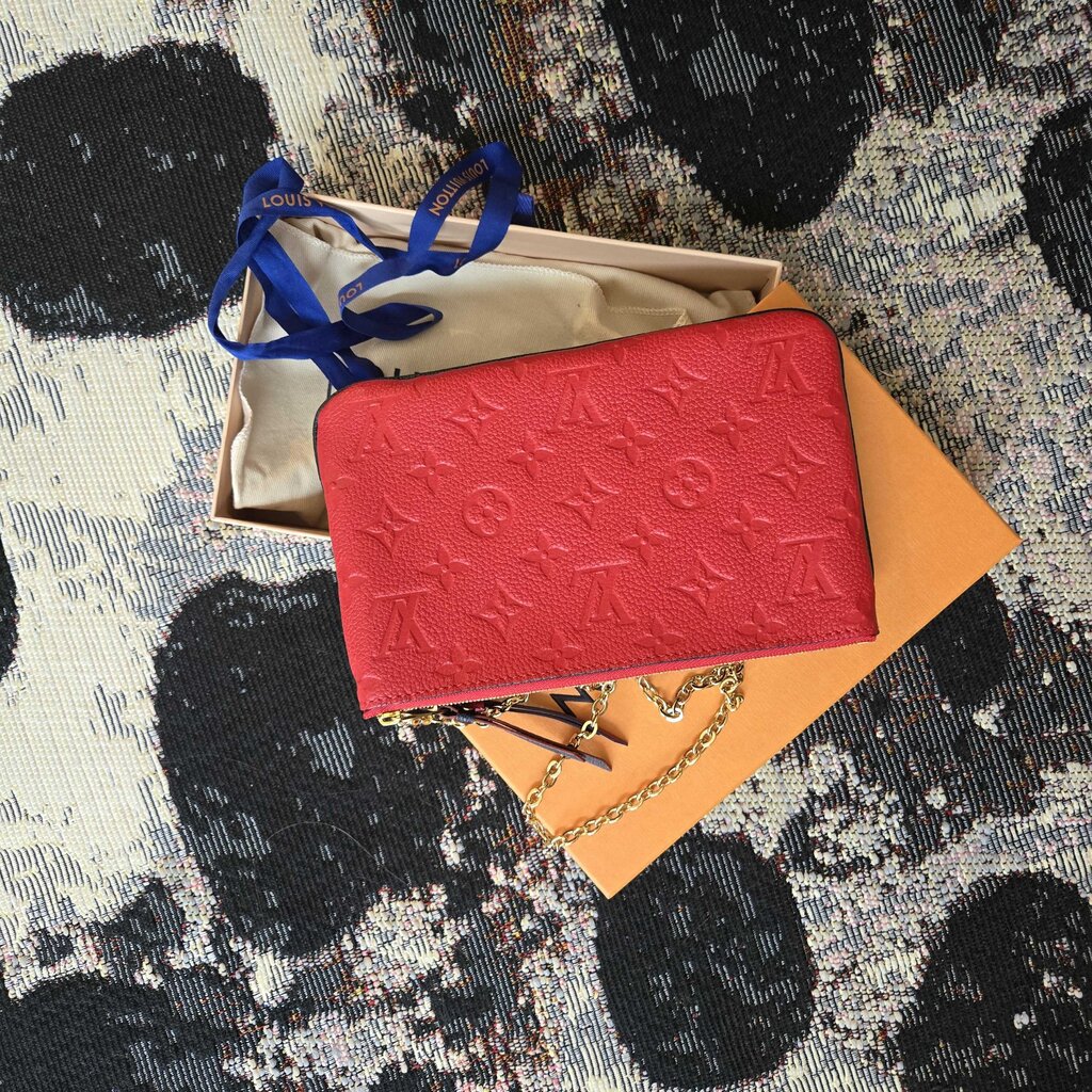 LOUIS VUITTON EMPREINTE DOUBLE ZIP POCHETTE
