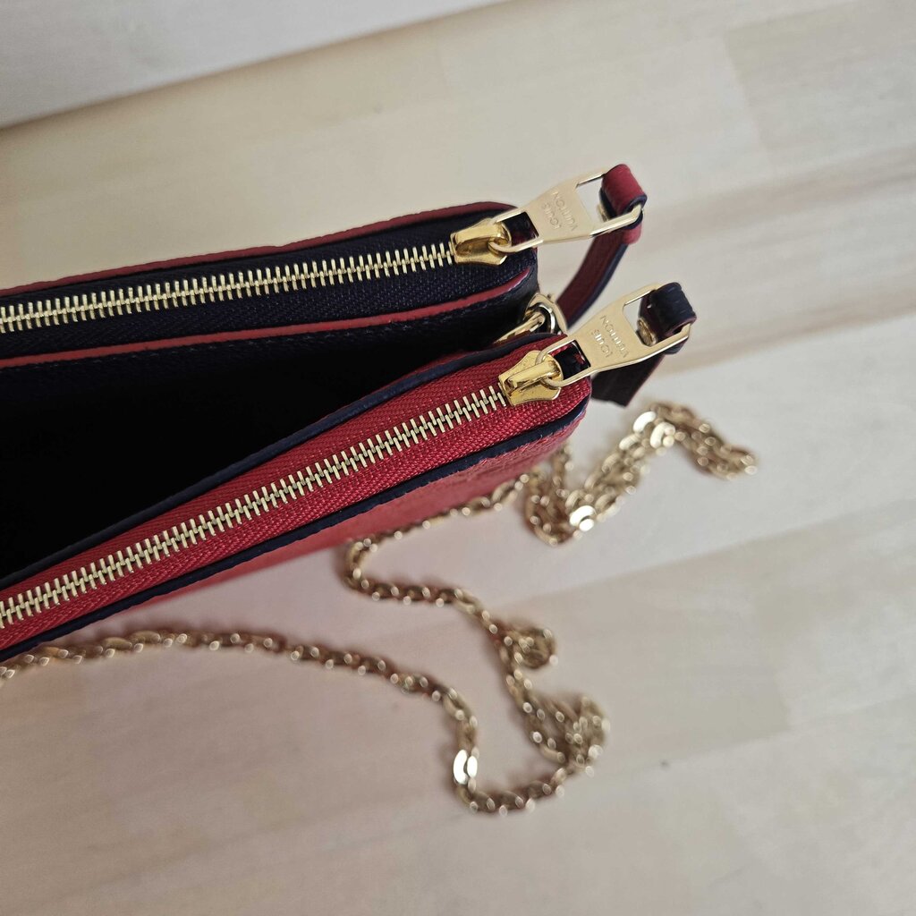 LOUIS VUITTON EMPREINTE DOUBLE ZIP POCHETTE