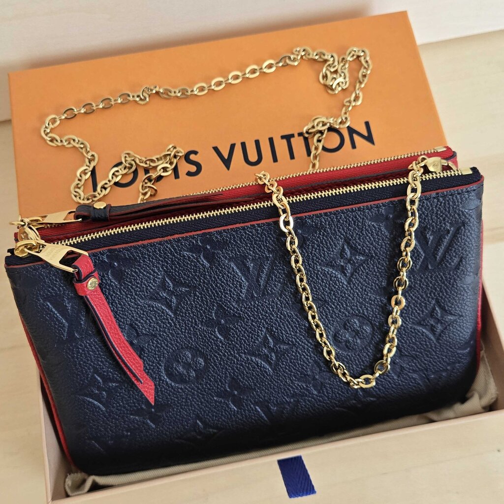 LOUIS VUITTON EMPREINTE DOUBLE ZIP POCHETTE