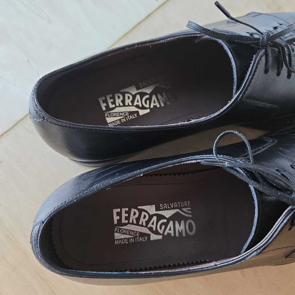 FERRAGAMO OXFORD TIE SZ 9.5 retail 998.00