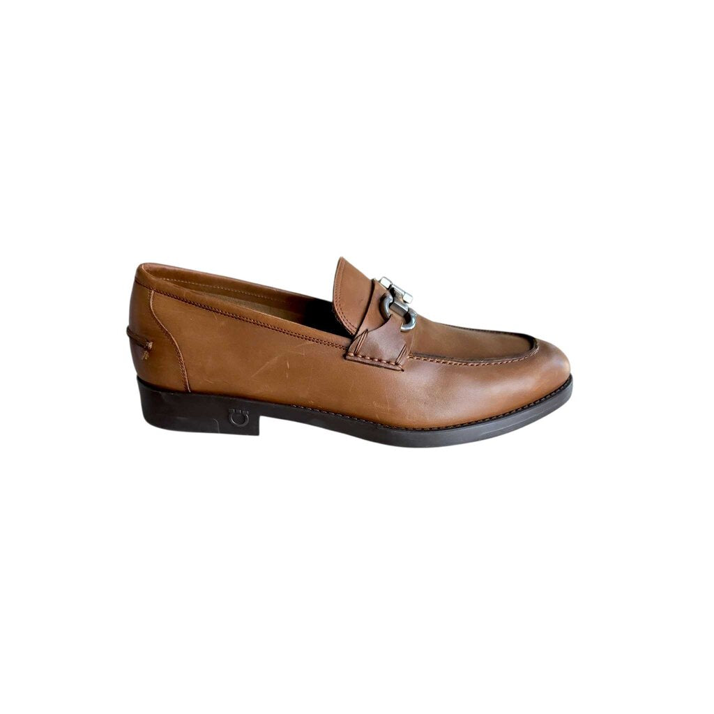 FERRAGAMO brown LOAFER retail 795.00 SZ 9.5 EE