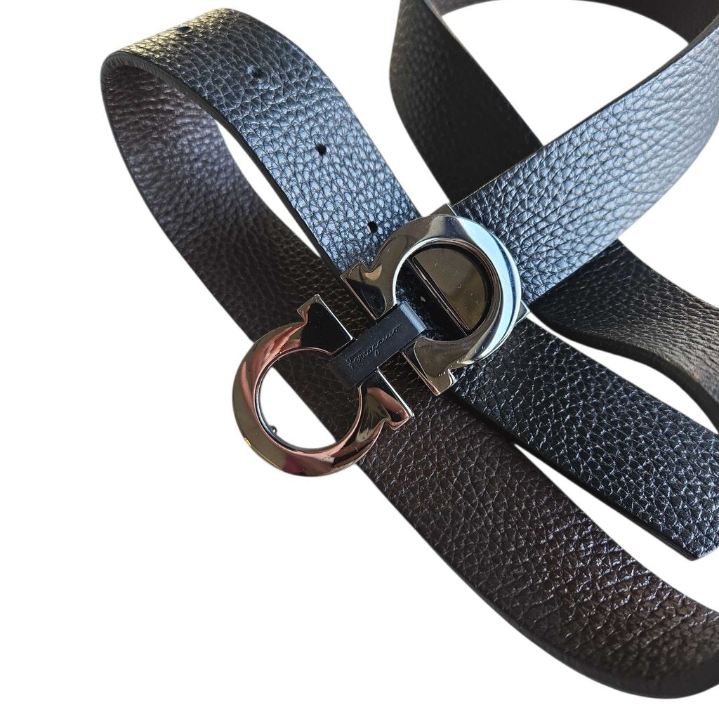 unisex FERRAGAMO BELT reversible retail 550.00