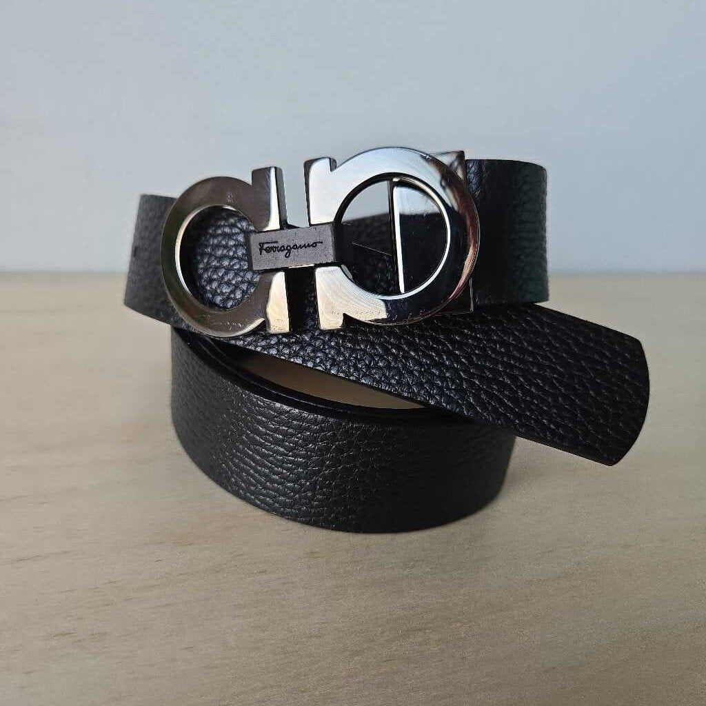 unisex FERRAGAMO BELT reversible retail 550.00