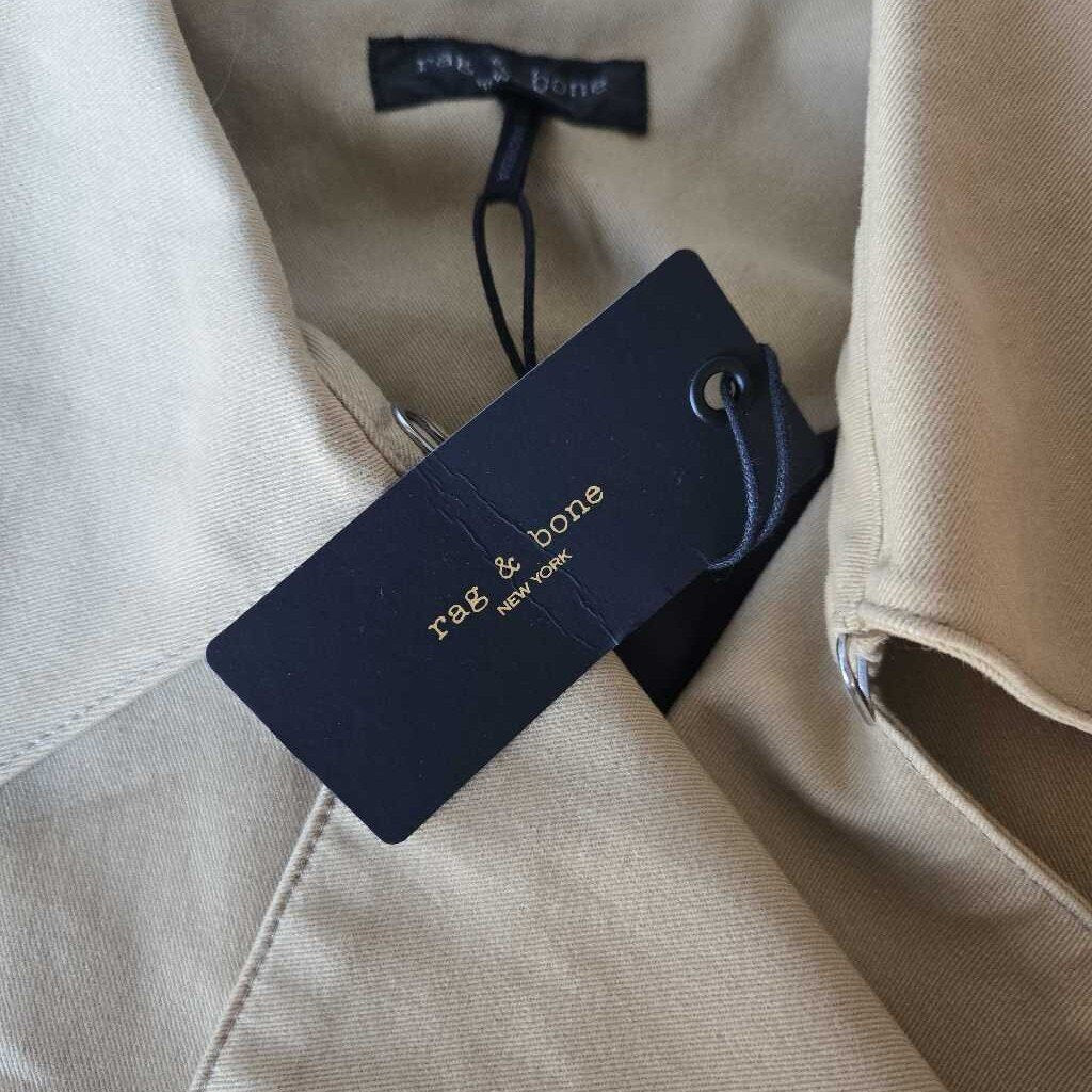RAG & BONE TALIA TRENCH new 798.00 SZ LARGE W