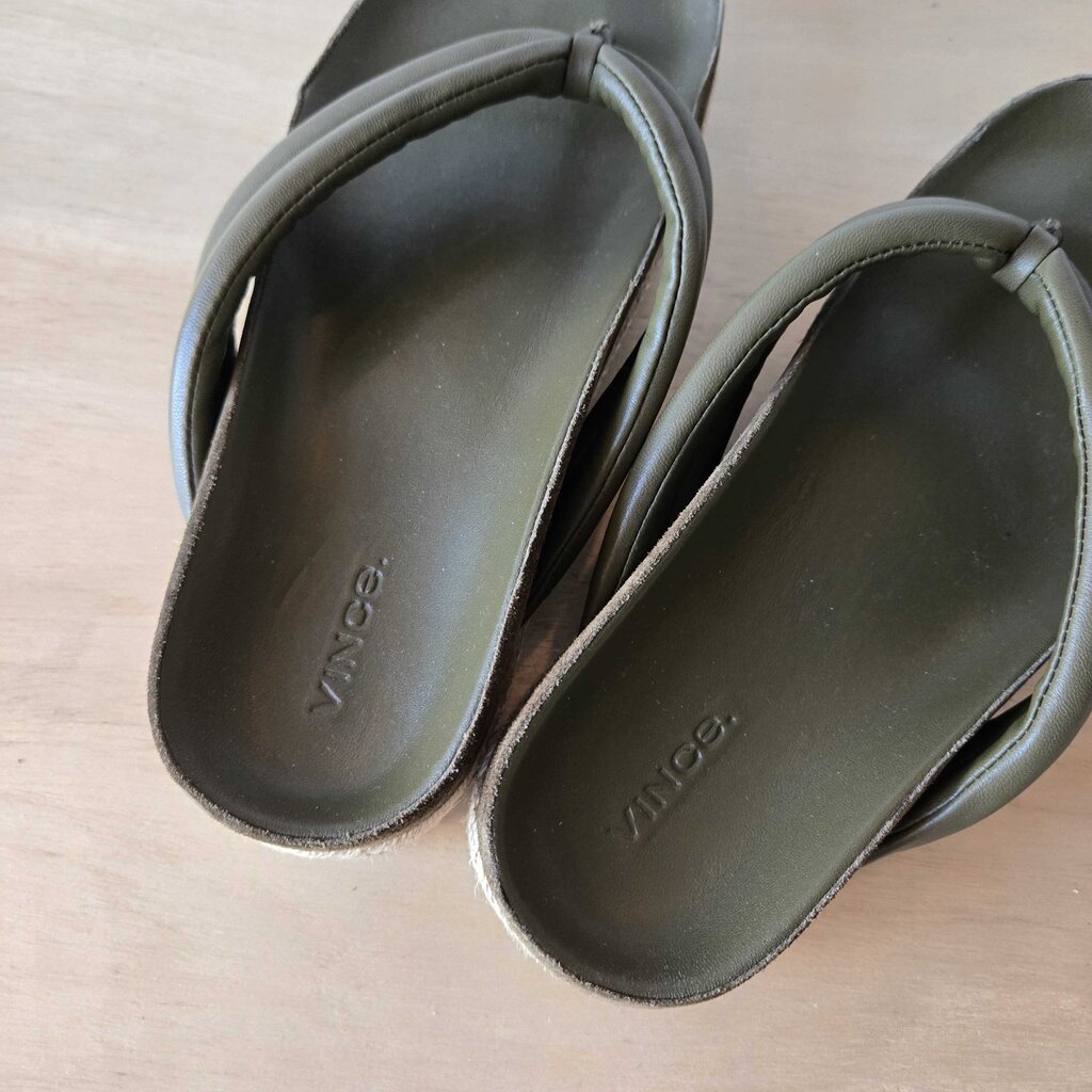 VINCE ESPADRILLE SLIDE SZ 8 retail 280.00