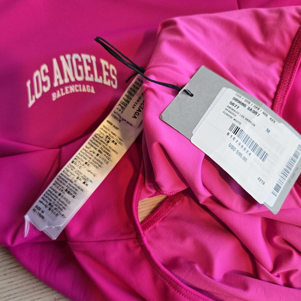 BALENCIAGA FUSHIA SWIM SZ MEDIUM new 595.00