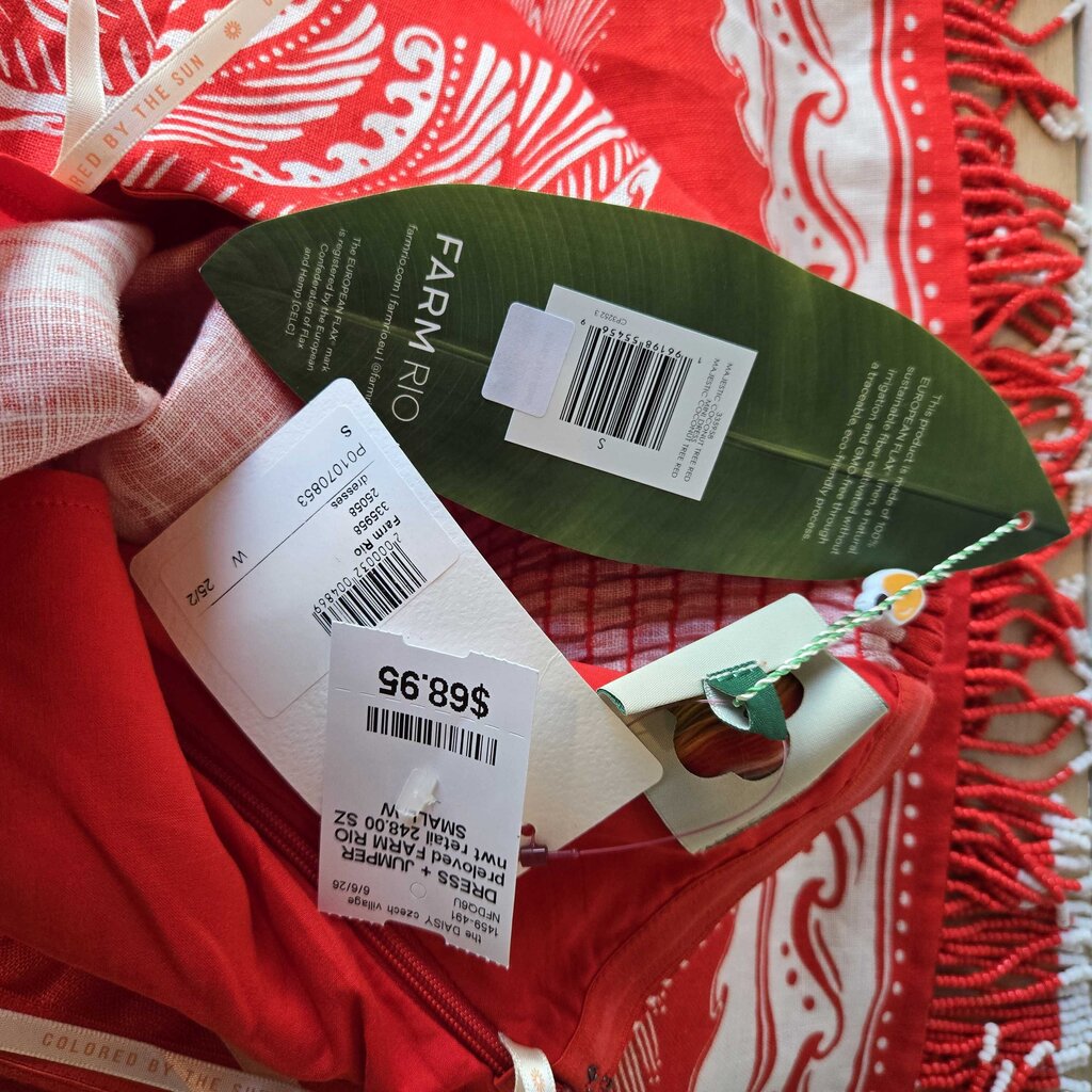 FARM RIO nwt retail 248.00 SZ SMALL W