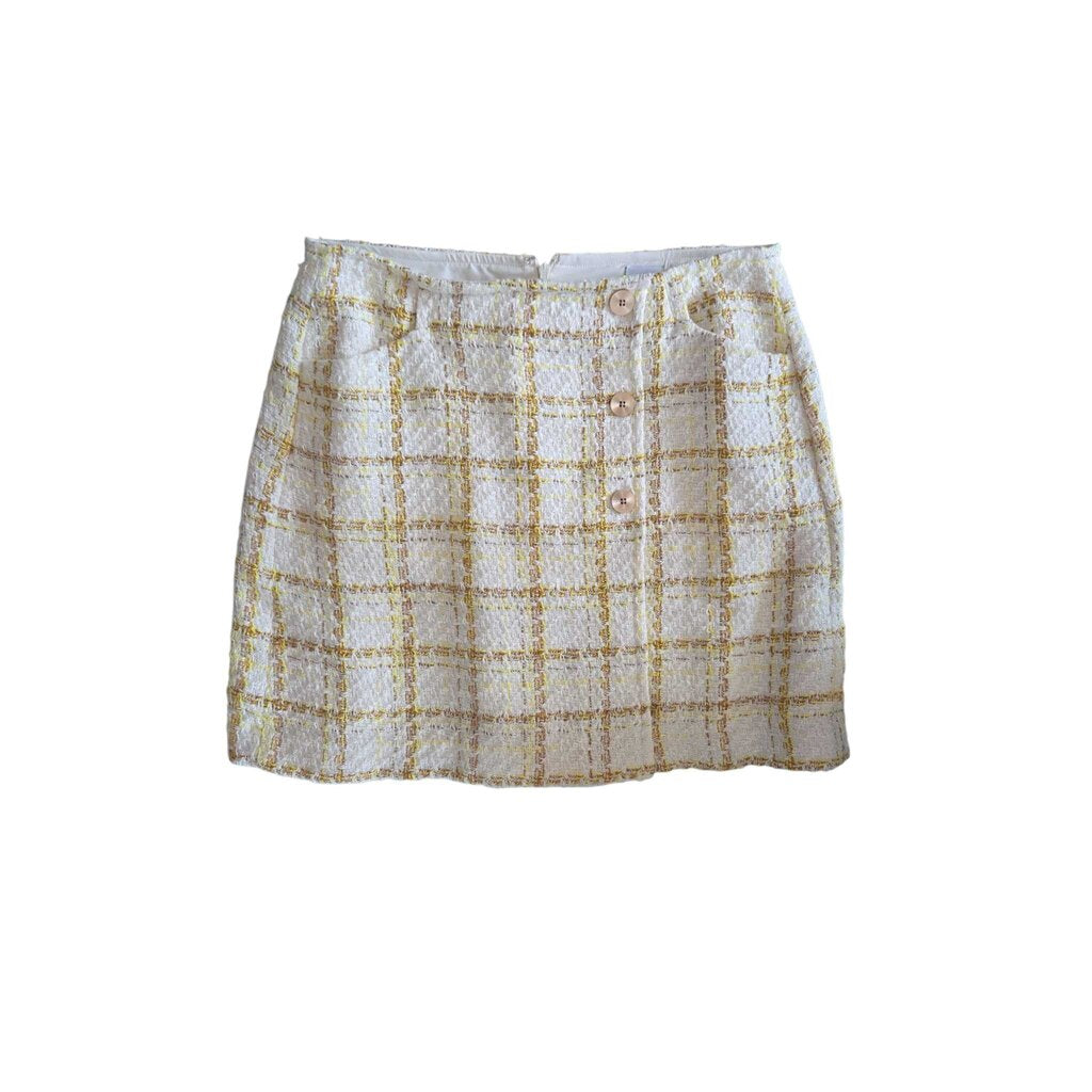 CABI COCO TWEED SKIRT SZ 8