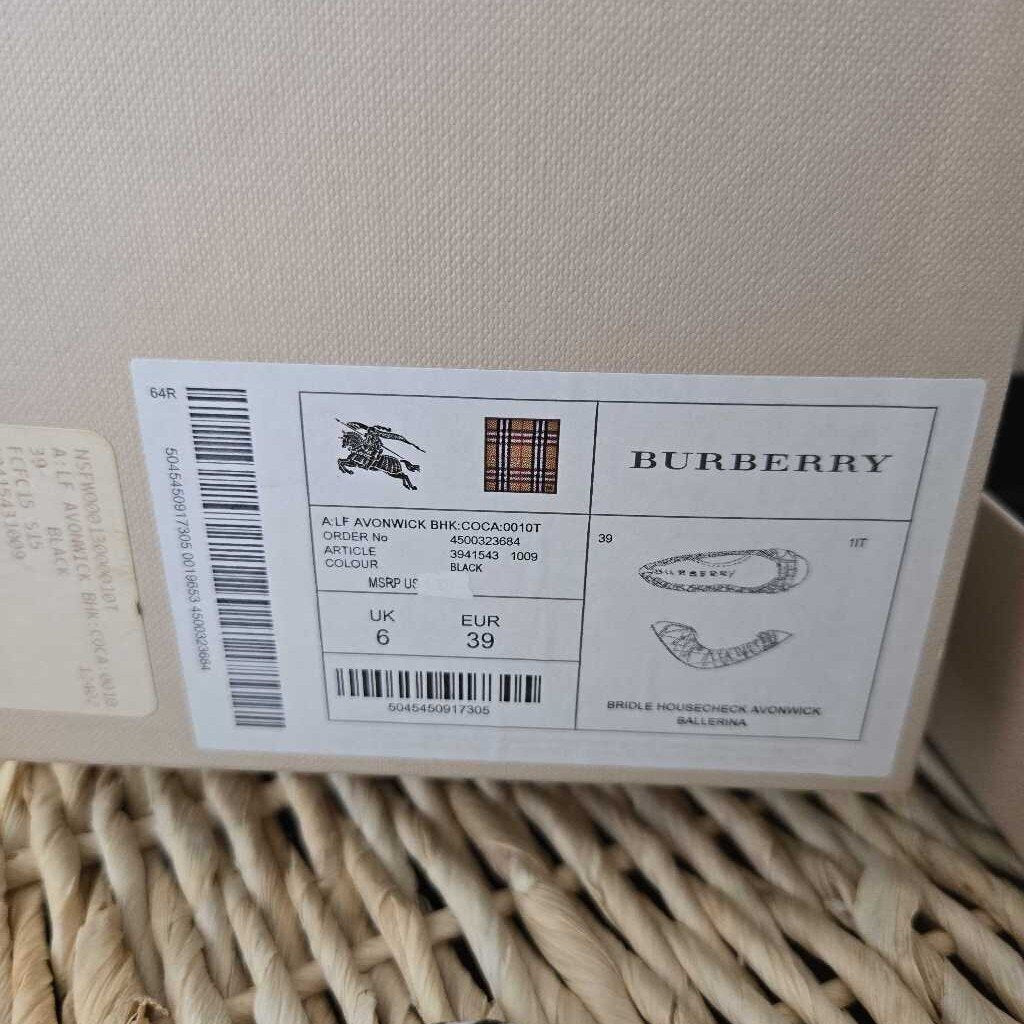 BURBERRY AVONWICK SZ 39 = 8/8.5