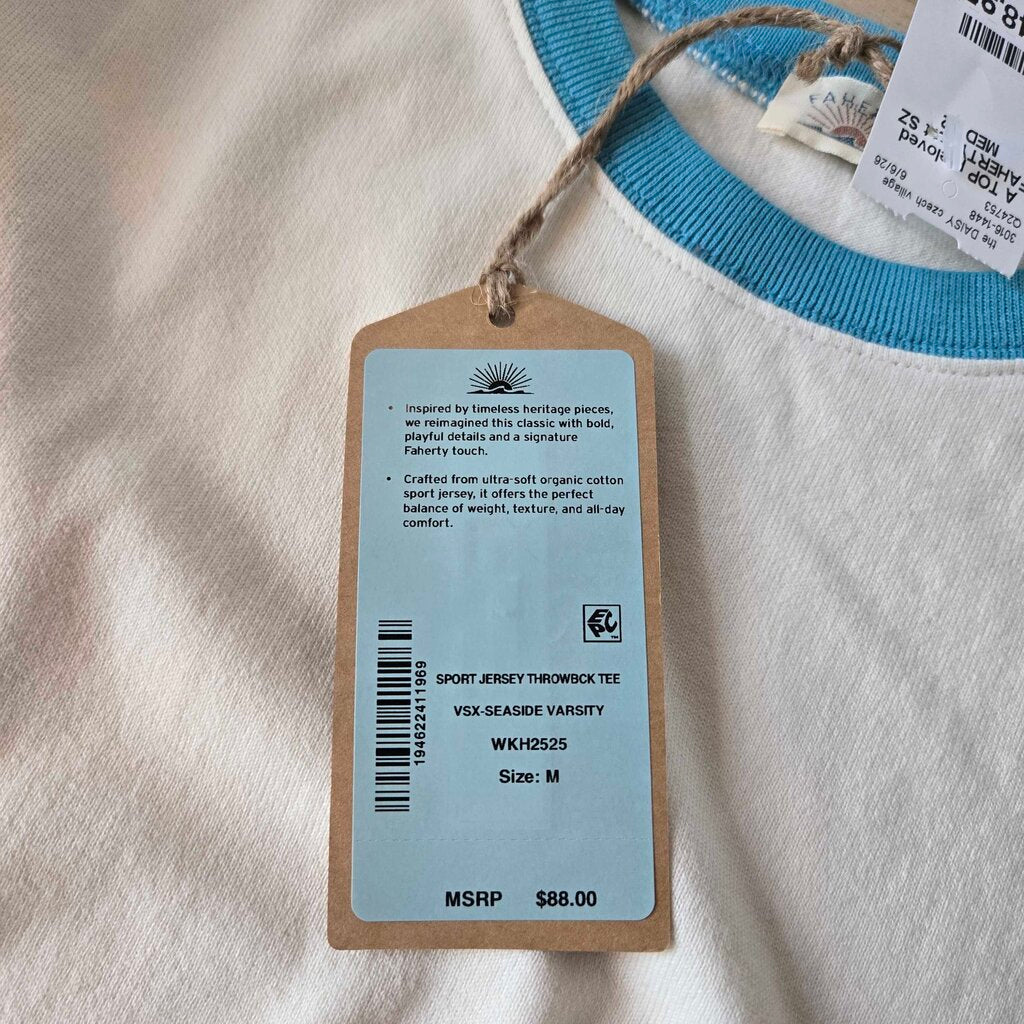 FAHERTY THROWBACK nwt SZ MED B2