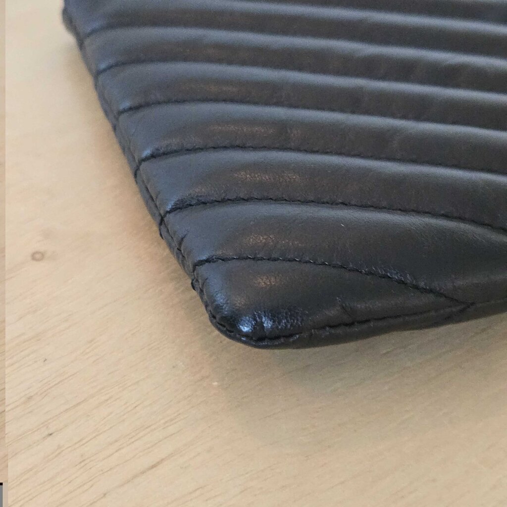 YSL saint laurent SMALL CHEVRON zip pouch