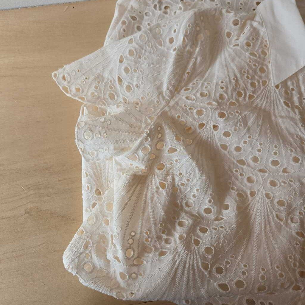 CABI EYELET DAY DRESS new 179.00 SZ MED W